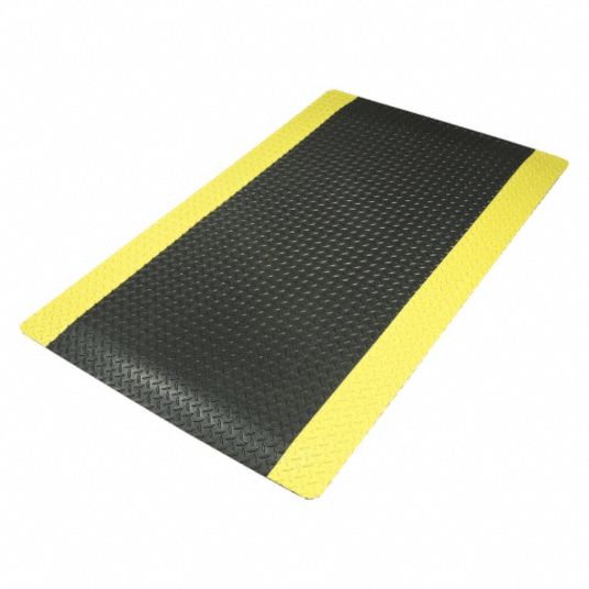 NOTRAX Antifatigue Mat Diamond Plate, 2 ft x 3 ft, 9/16 in Thick