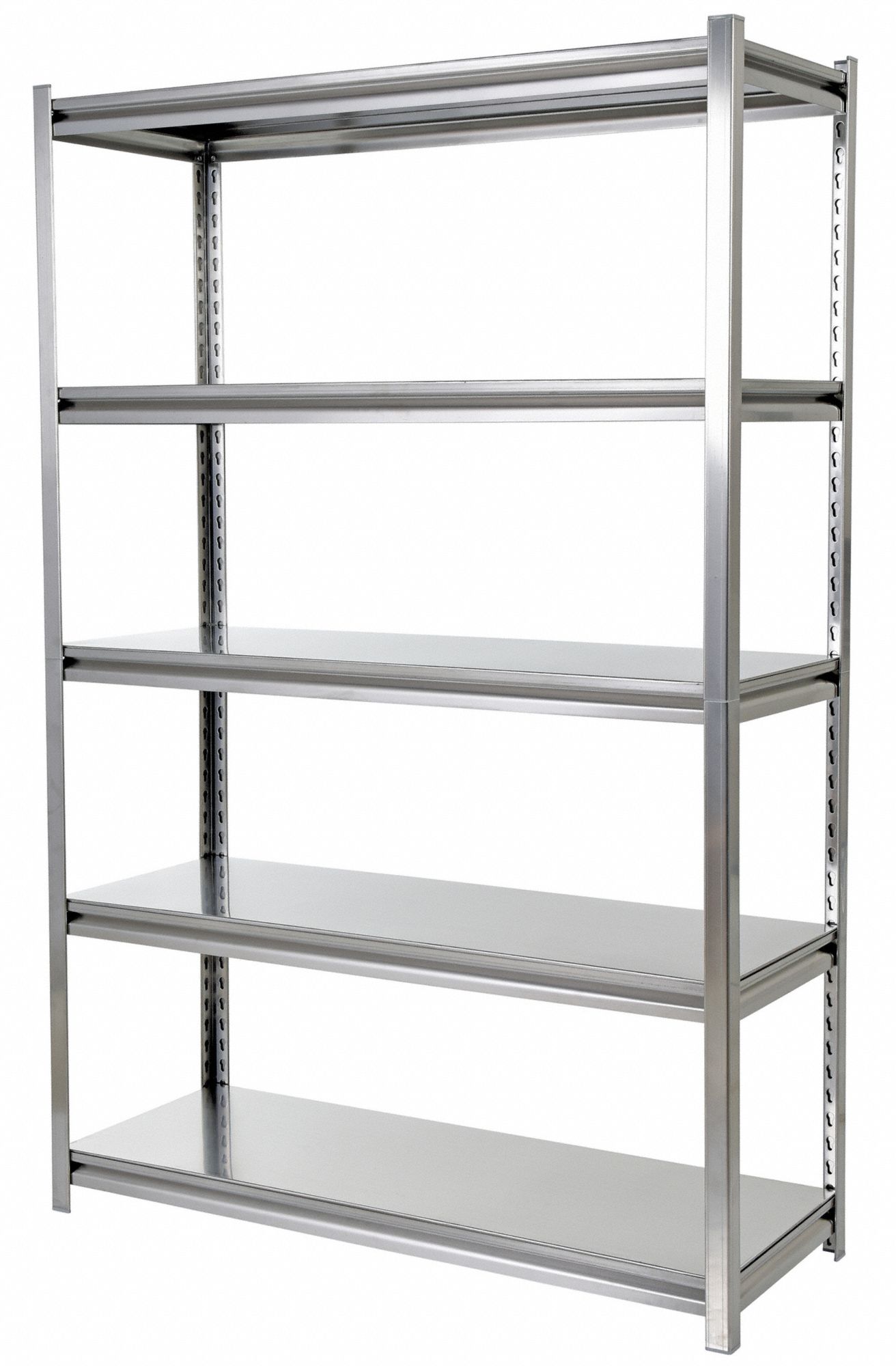 VESTIL Metal Shelving, Open, 72"H, 5 Shelf 5MDV3LWSS1848 Grainger