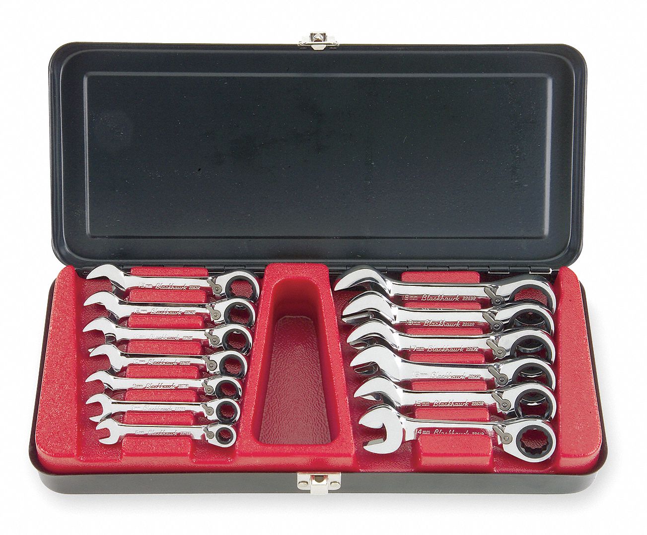 Reversible Wrench Set, Alloy Steel, Chrome Grainger