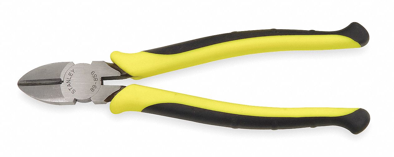 DIAGONAL CUTTING PLIER, FLUSH, STRAIGHT, 1 IN JAW L, 7/8 IN JAW W, 7 1/2 IN OVERALL L