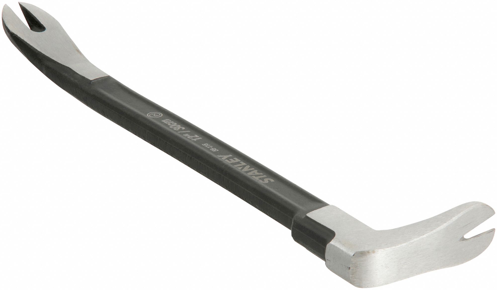 STANLEY Nail Puller Claw End, 12 in Overall Lg, 13/32 in Bar Wd, 5/8