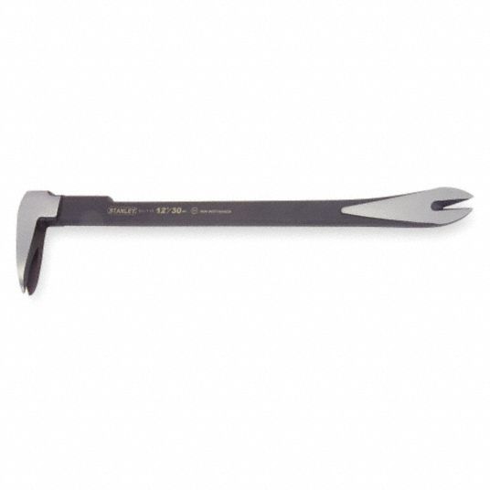 STANLEY Nail Pullers, Nail Puller, Overall Length 12 in, Overall Width