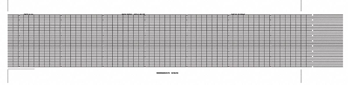 5MEW9 - Strip Chart Fanfold Range 0 to 10 53 Ft