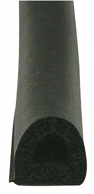 Door Weatherstripping: Looped Insert, 200 ft Lg, 3/8 in Wd, 3/8 in Ht