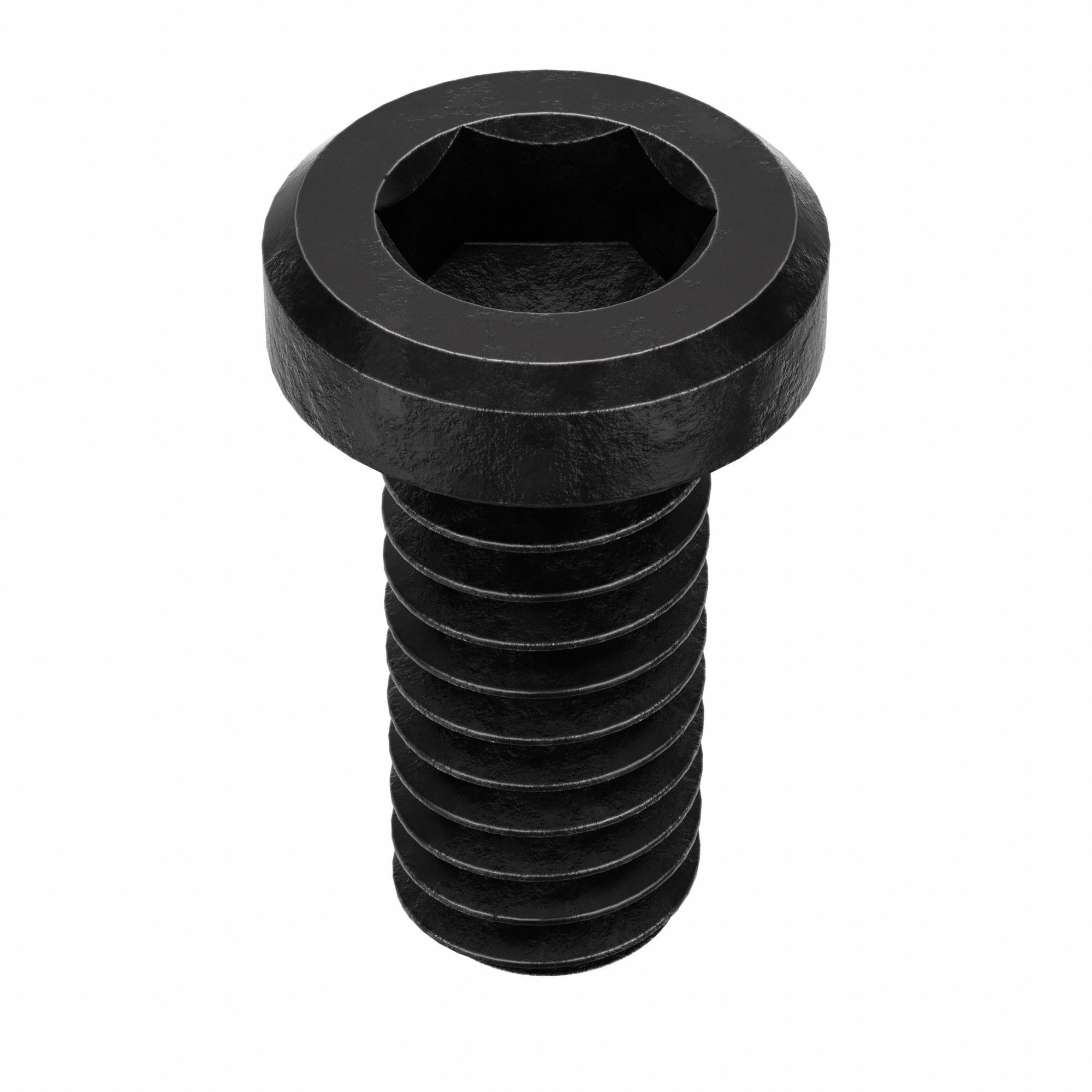 SOCKET HEAD CAP SCREW, #8-32 THREAD, ⅜ IN L, STANDARD, BLACK OXIDE, ALLOY STEEL, 100 PK