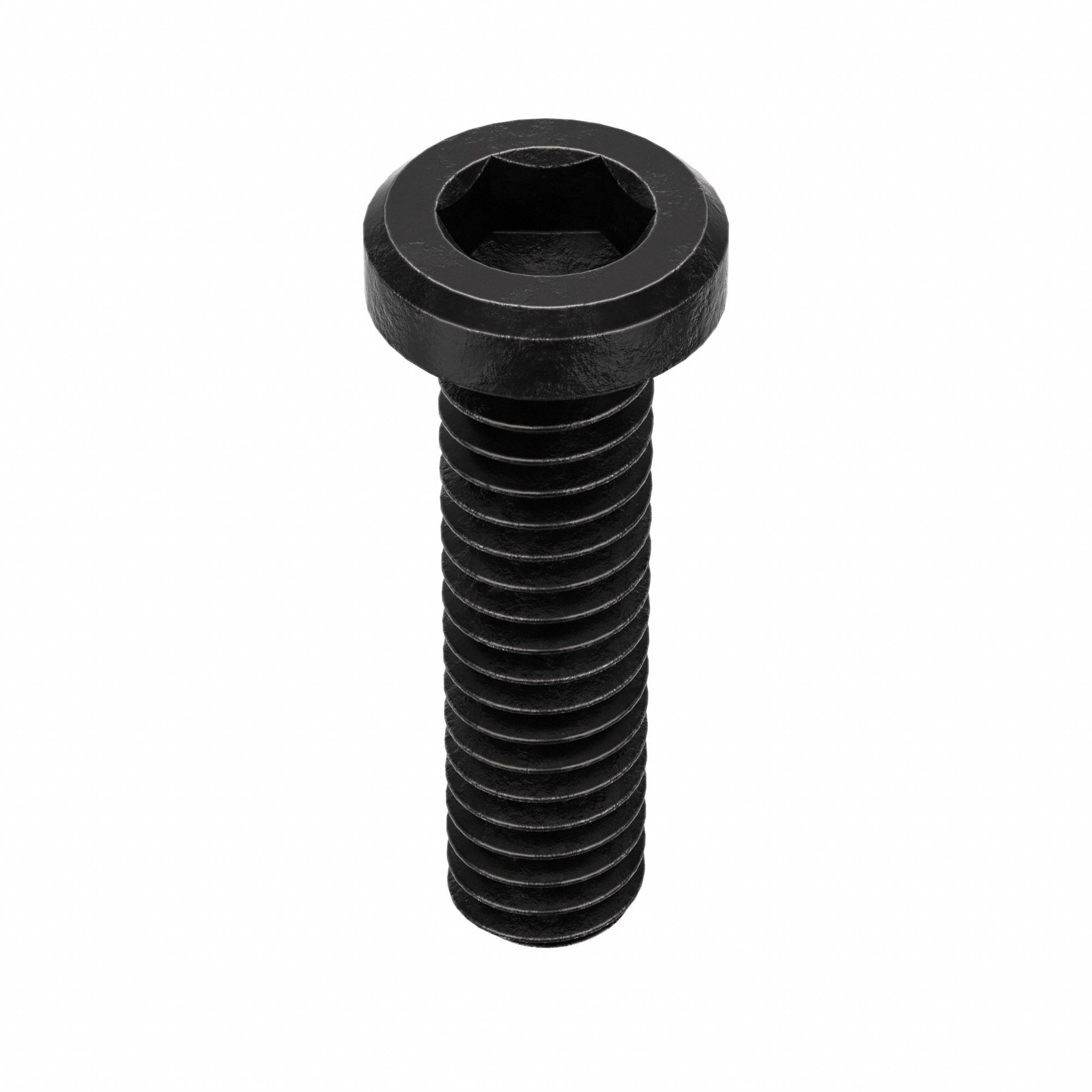 SOCKET HEAD CAP SCREW, #8-32 THREAD, ⅝ IN L, STANDARD, BLACK OXIDE, ALLOY STEEL, 100 PK