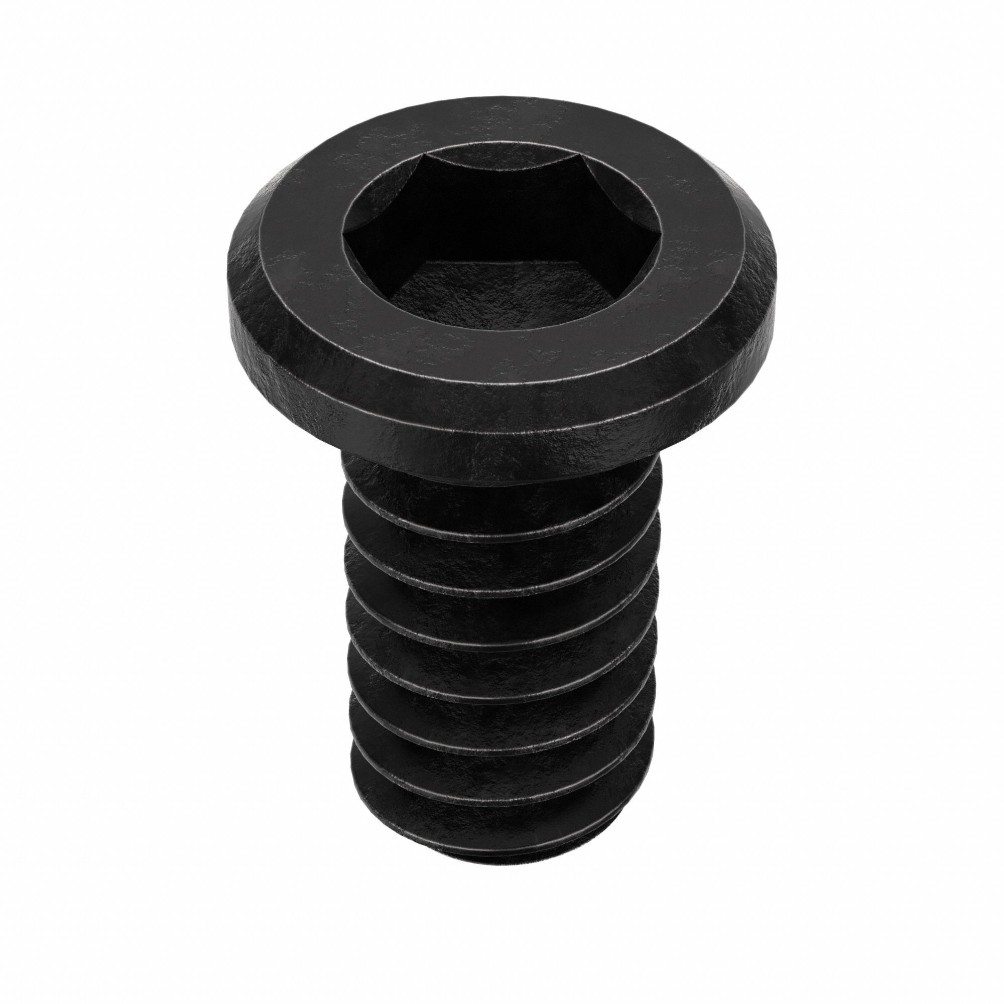 SOCKET HEAD CAP SCREW, #10-24 THREAD, ⅜ IN L, STANDARD, BLACK OXIDE, ALLOY STEEL, 100 PK