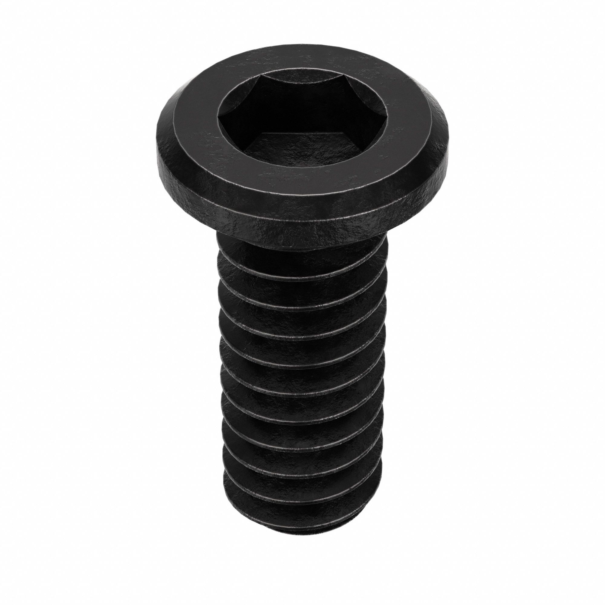 SOCKET HEAD CAP SCREW, #10-24 THREAD, ½ IN L, STANDARD, BLACK OXIDE, ALLOY STEEL, 100 PK