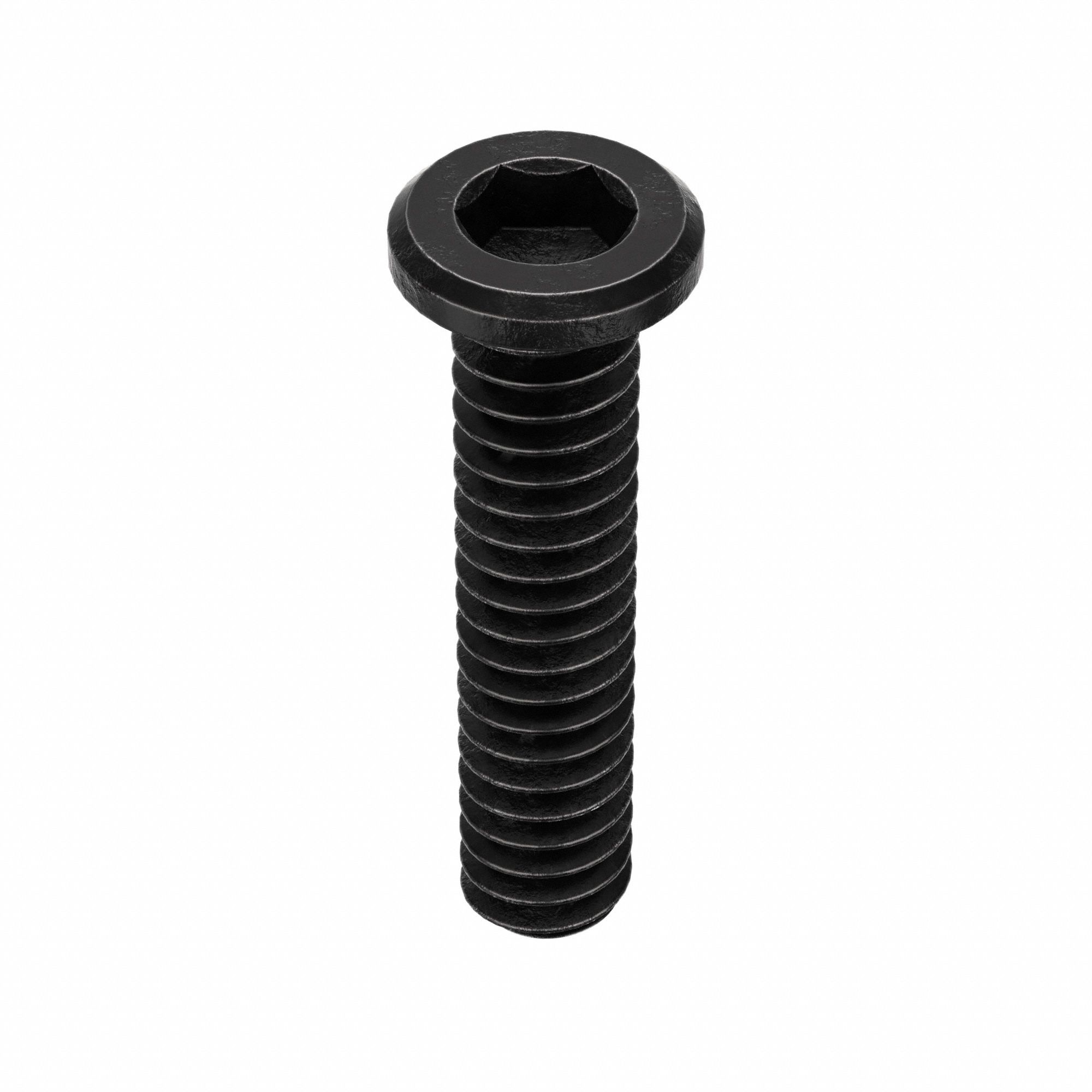 Socket Head Cap Screw: #10-24 Thread Size, 7/8 in Lg, Std, Black Oxide, Alloy Steel, 100 PK