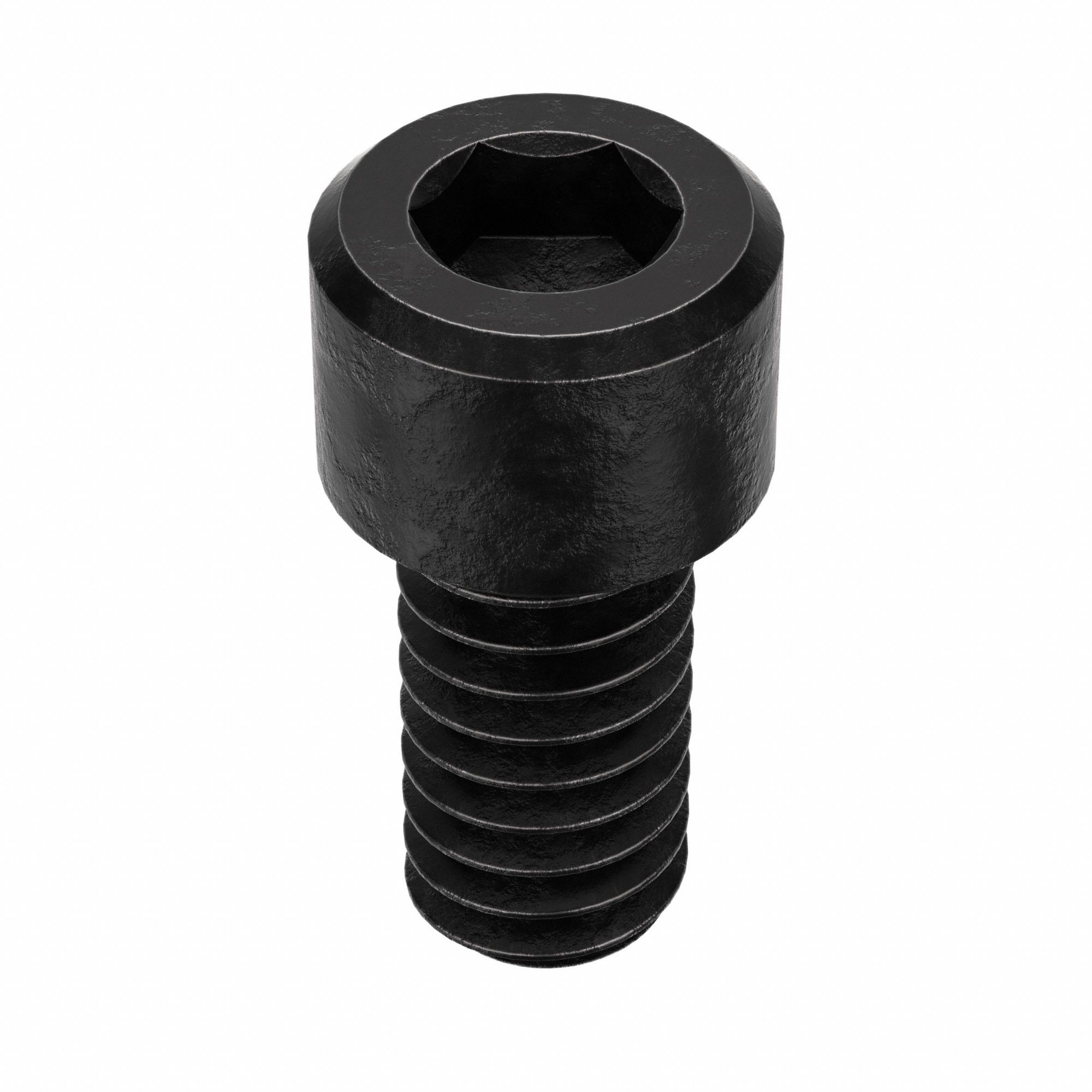 SOCKET HEAD CAP SCREW, ¼"-20 THREAD, ½ IN L, STANDARD, BLACK OXIDE, ALLOY STEEL, 100 PK