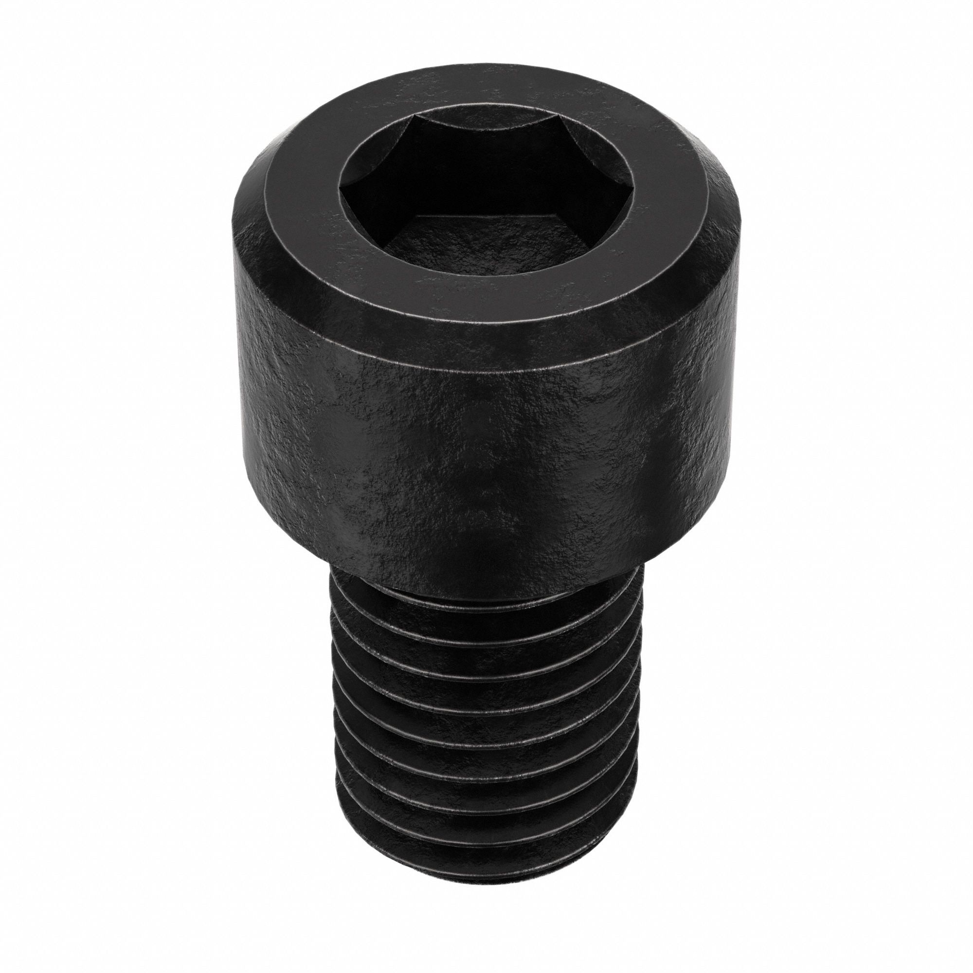 Socket Head Cap Screw: 1/4"-28 Thread Size, 3/8 in Lg, Std, Black Oxide, Alloy Steel, 100 PK