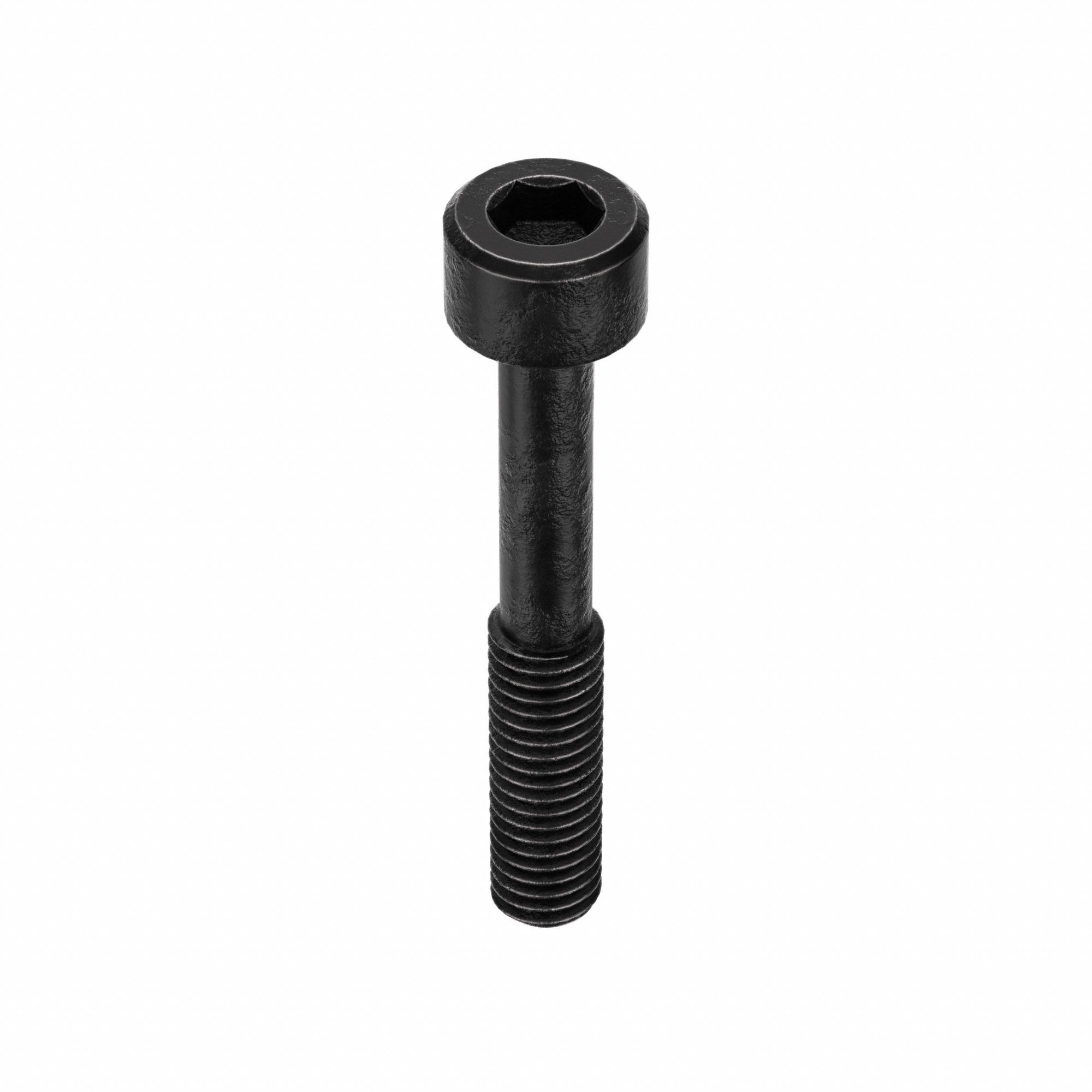 Socket Head Cap Screw: #10-32 Thread Size, 1 1/4 in Lg, Std, Black Oxide, Alloy Steel, 100 PK