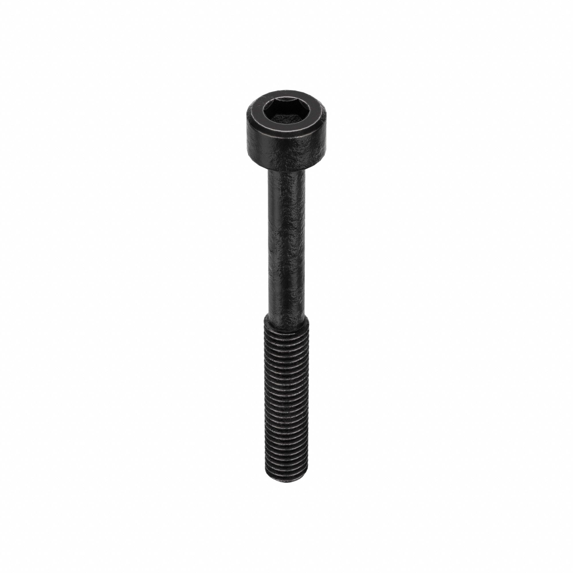 Socket Head Cap Screw: #10-32 Thread Size, 1 3/4 in Lg, Std, Black Oxide, Alloy Steel, 100 PK