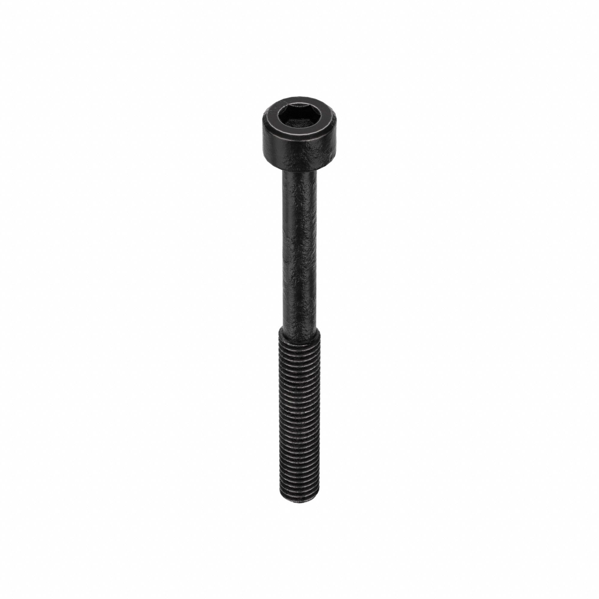 SOCKET HEAD CAP SCREW, #10-32 THREAD, 2 IN L, STANDARD, BLACK OXIDE, ALLOY STEEL, 100 PK