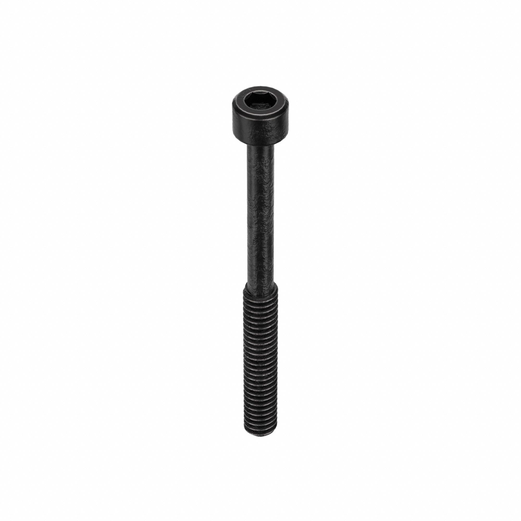 Socket Head Cap Screw: 1/4"-20 Thread Size, 2 3/4 in Lg, Std, Black Oxide, Alloy Steel, 100 PK
