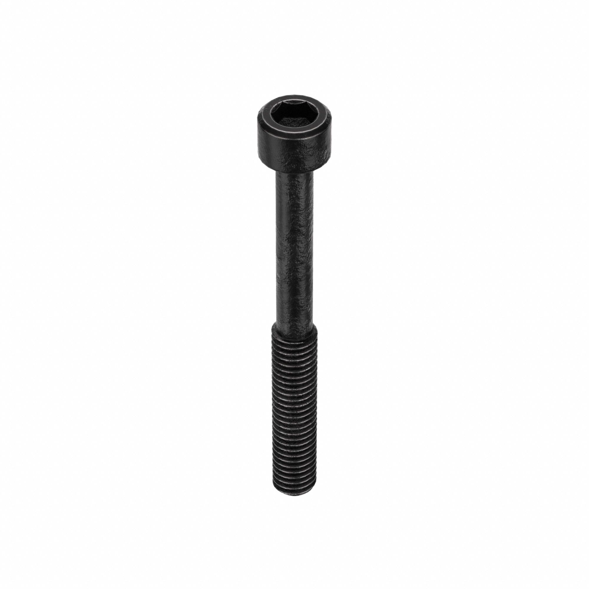 Socket Head Cap Screw: 3/8"-16 Thread Size, 3 1/2 in Lg, Std, Black Oxide, Alloy Steel, 50 PK
