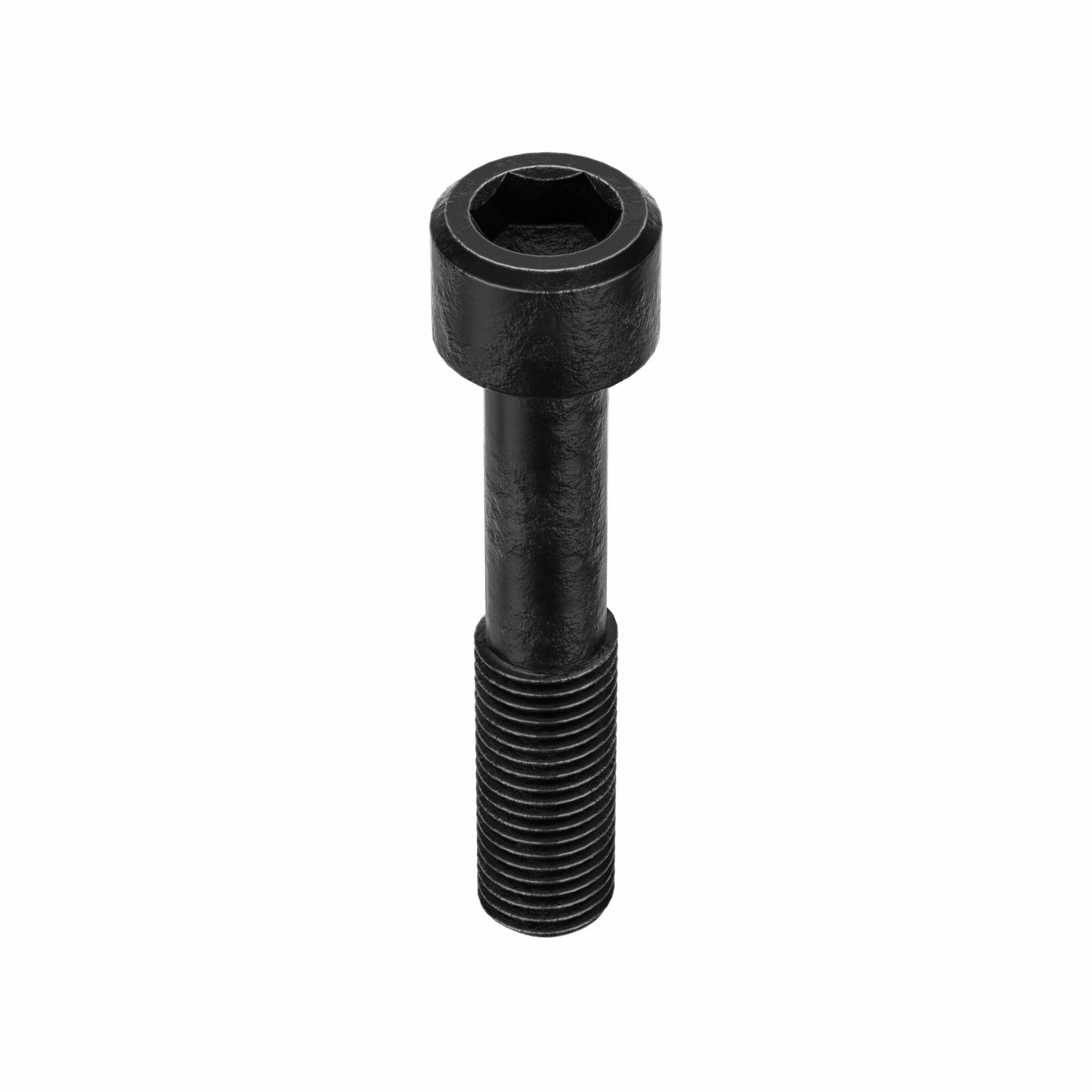 Socket Head Cap Screw: 7/8"-9 Thread Size, 4 1/2 in Lg, Std, Black Oxide, Alloy Steel, 10 PK