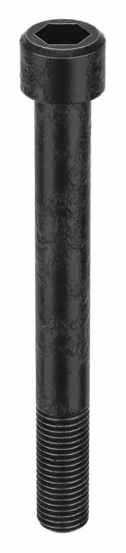 Socket Head Cap Screw: 7/8"-9 Thread Size, 8 in Lg, Std, Black Oxide, Alloy Steel, 10 PK