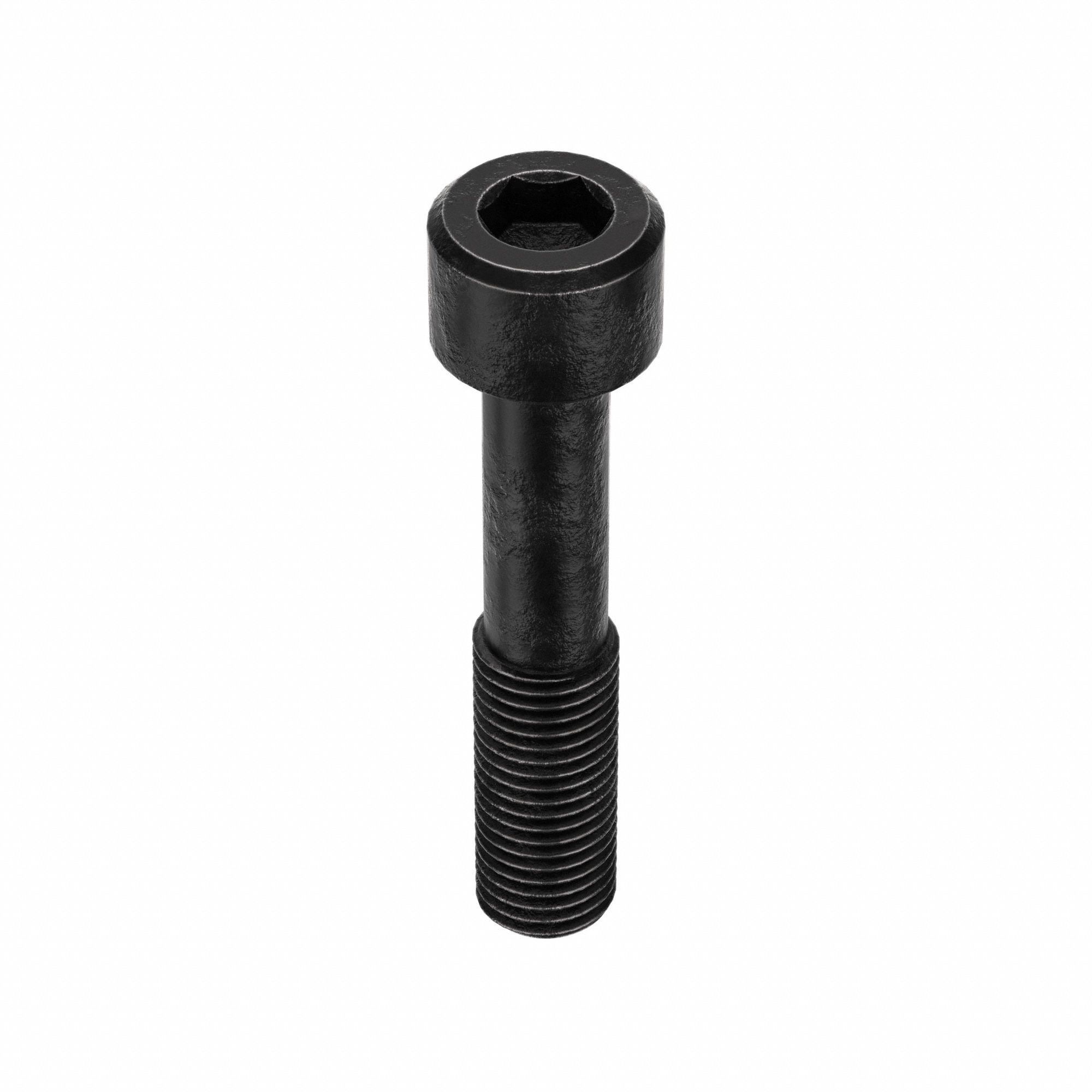 Socket Head Cap Screw: 1"-8 Thread Size, 5 in Lg, Std, Black Oxide, Alloy Steel, 1 in Head Ht, 10 PK