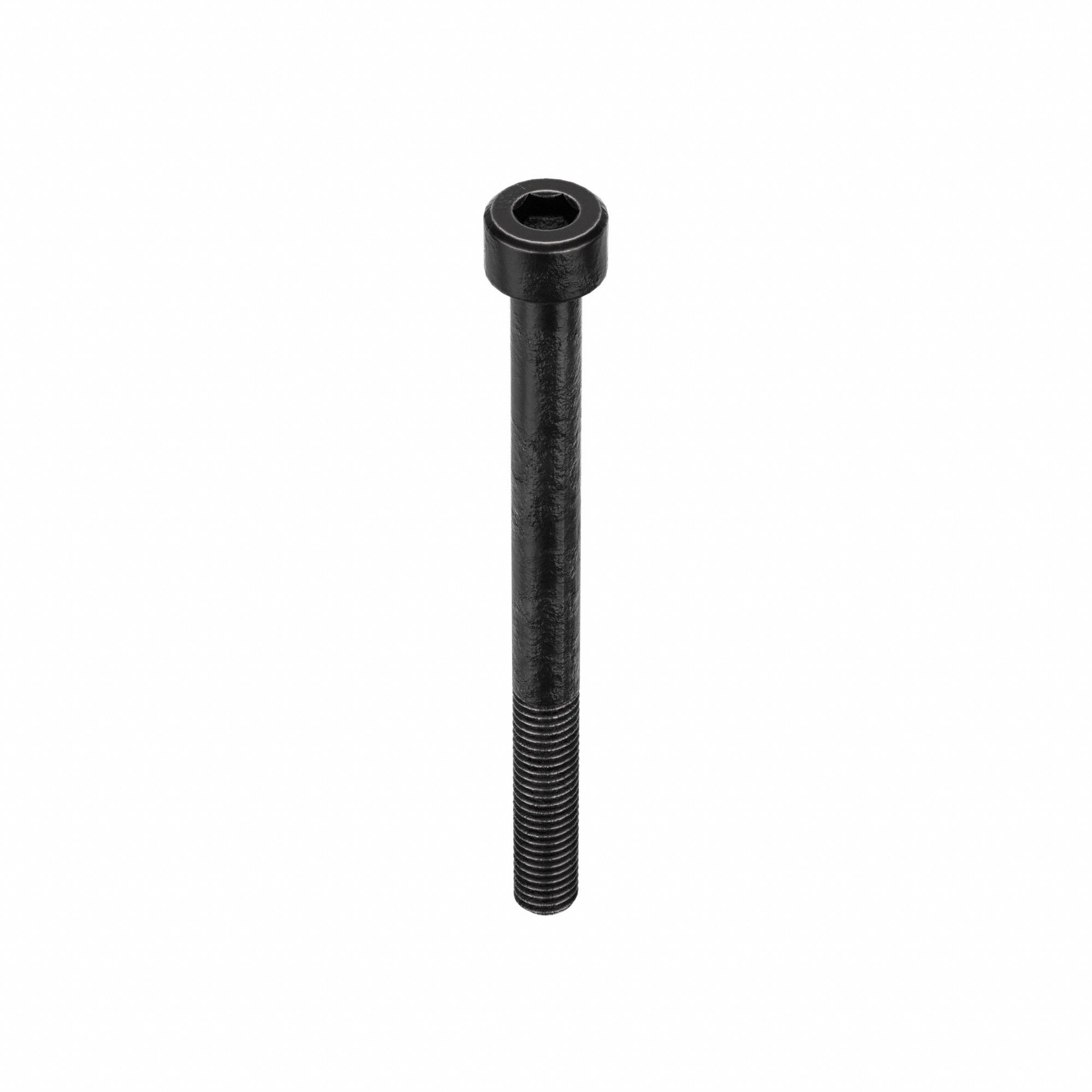 Socket Head Cap Screw: M5x0.80 Thread Size, 60 mm Lg, Std, Black Oxide, Alloy Steel, 100 PK