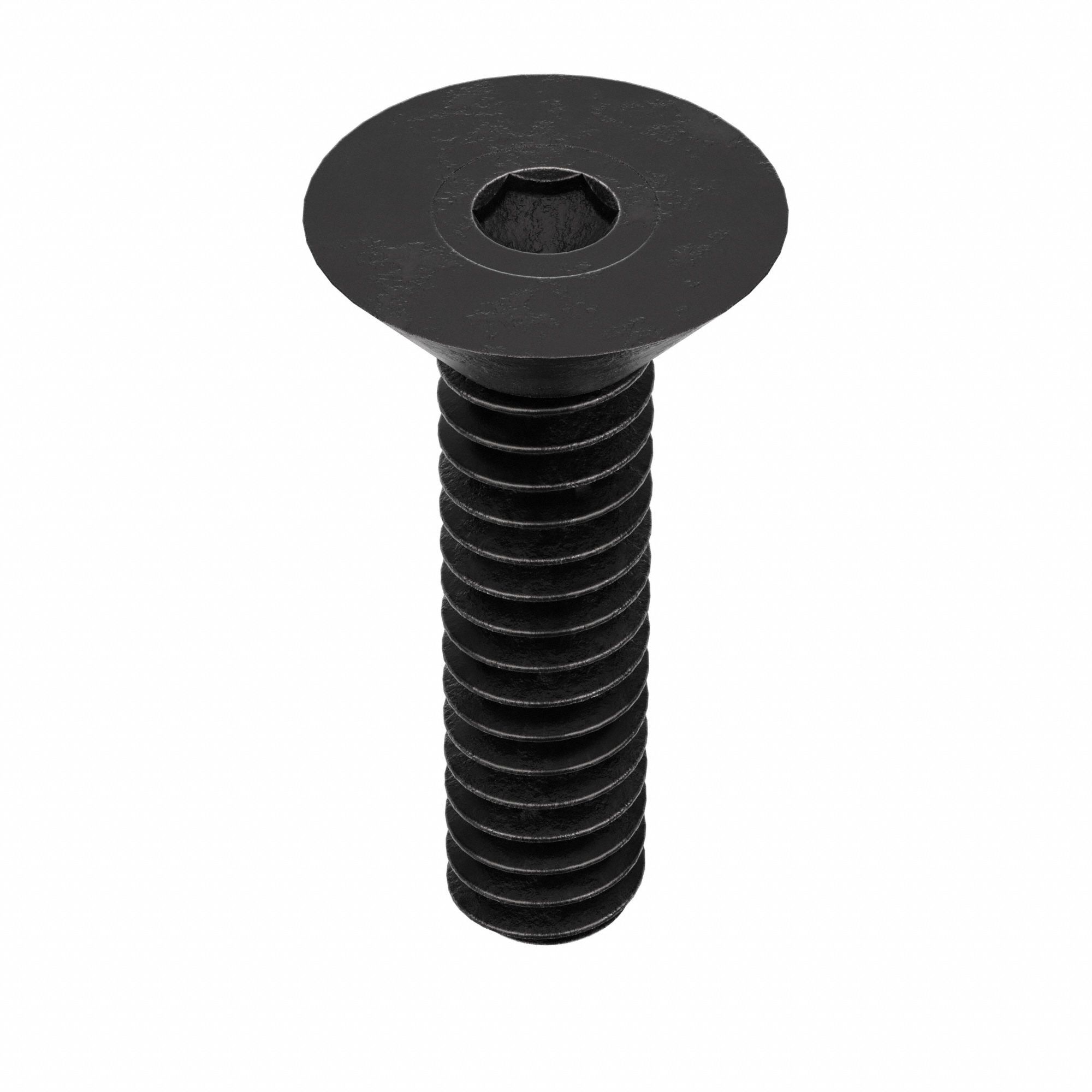 Socket Flat Head Screw: #10-24 Thread Size, 3/4 in Lg, Flat, Black Oxide, Alloy Steel, 100 PK