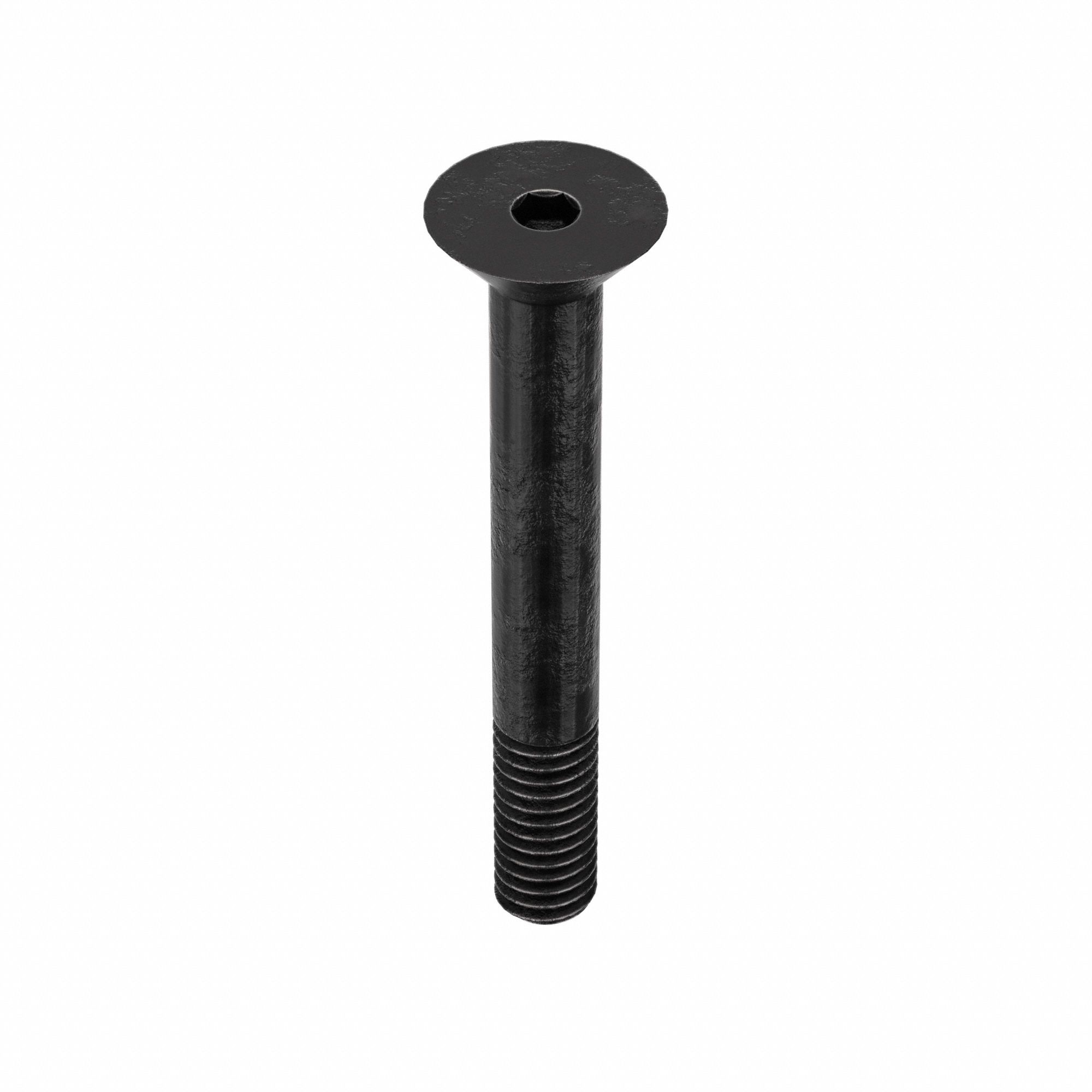 Socket Flat Head Screw: 5/16"-18 Thread Size, 2 1/4 in Lg, Flat, Black Oxide, Alloy Steel, 100 PK