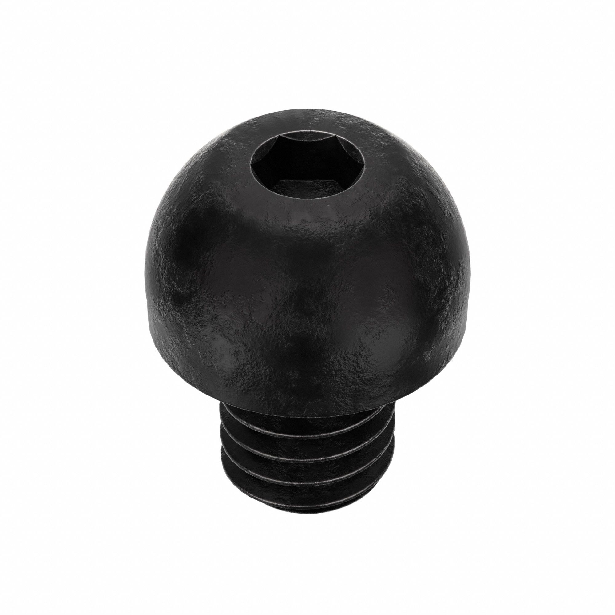 Socket Head Cap Screw: 5/16"-18 Thread Size, 3/8 in Lg, Button, Black Oxide, Alloy Steel, 100 PK