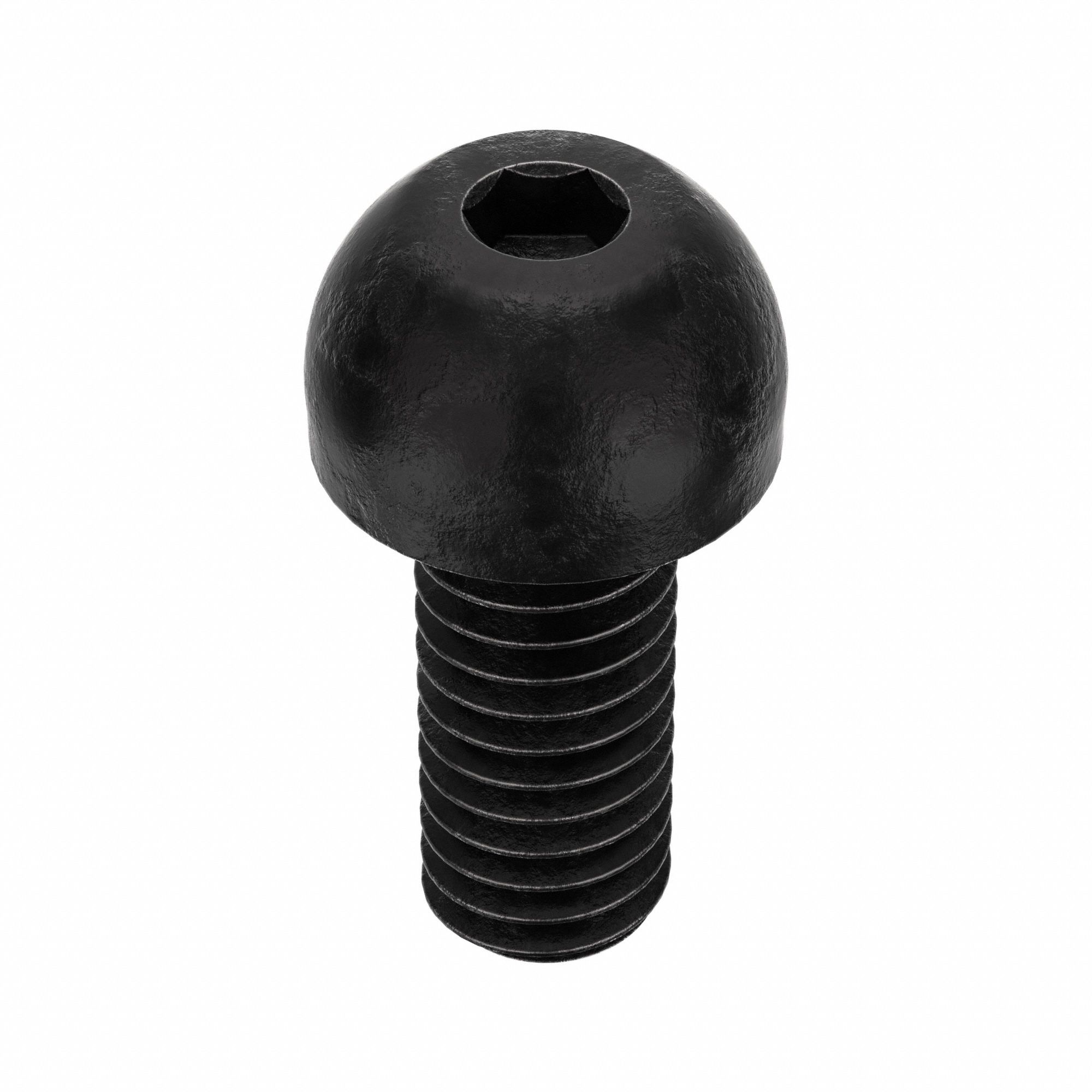 Socket Head Cap Screw: 5/16"-18 Thread Size, 3/4 in Lg, Button, Black Oxide, Alloy Steel, 100 PK