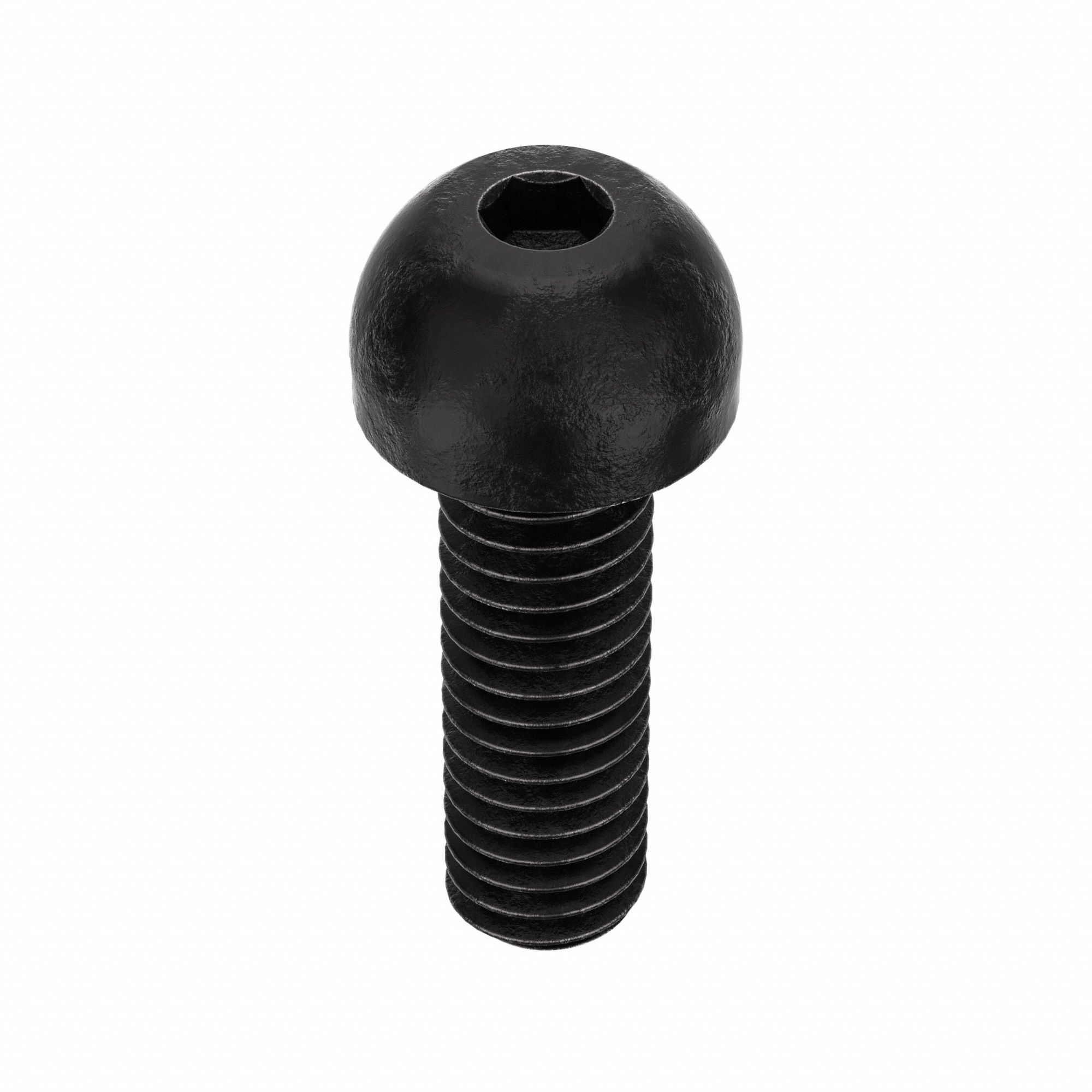 Socket Head Cap Screw: 5/16"-18 Thread Size, 1 in Lg, Button, Black Oxide, Alloy Steel, 100 PK