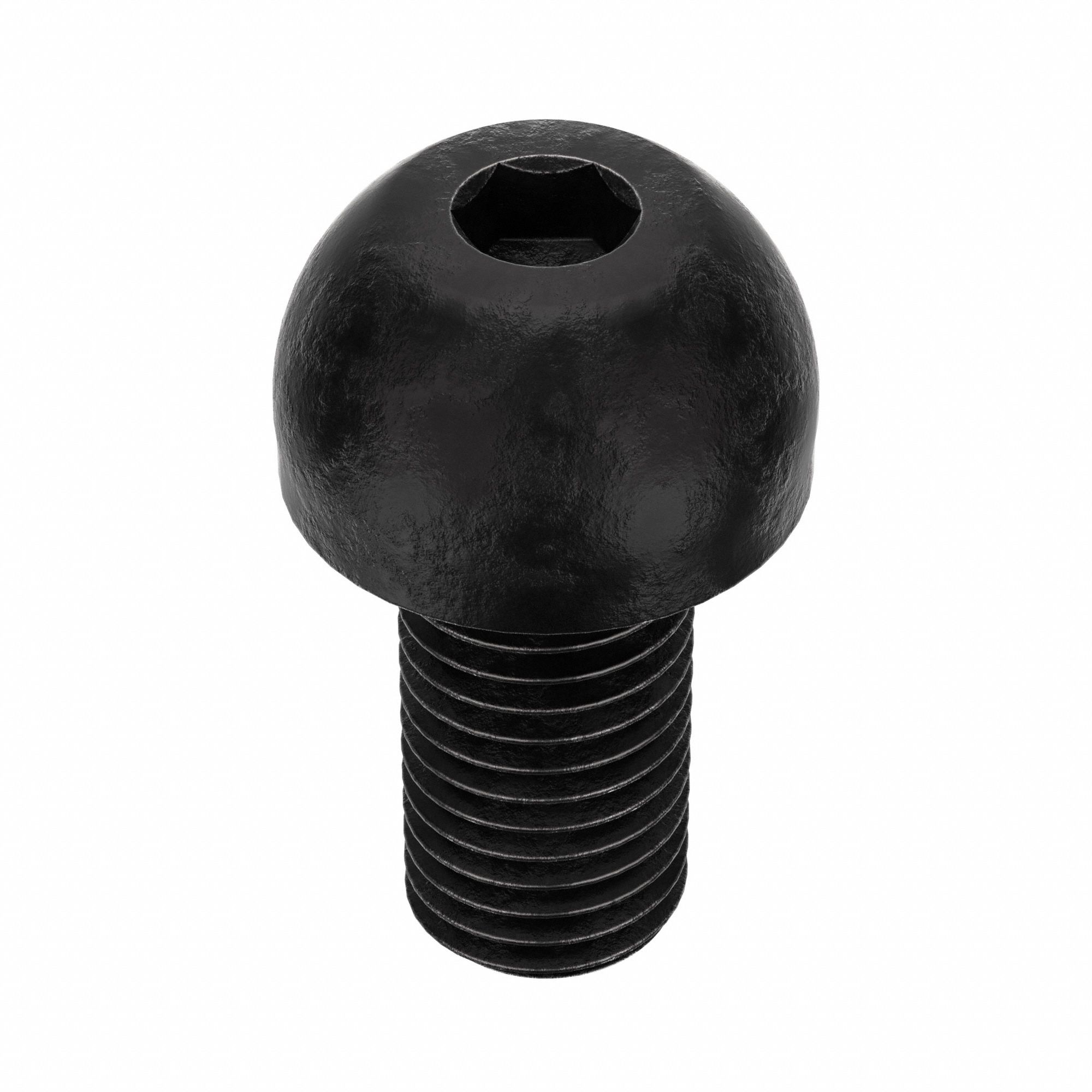 Socket Head Cap Screw: 5/16"-24 Thread Size, 5/8 in Lg, Button, Black Oxide, Alloy Steel, 100 PK