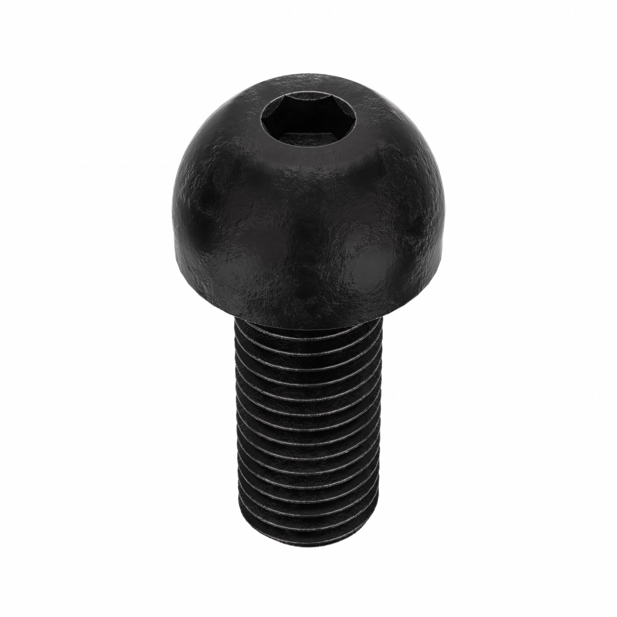 Socket Head Cap Screw: 5/16"-24 Thread Size, 3/4 in Lg, Button, Black Oxide, Alloy Steel, 100 PK