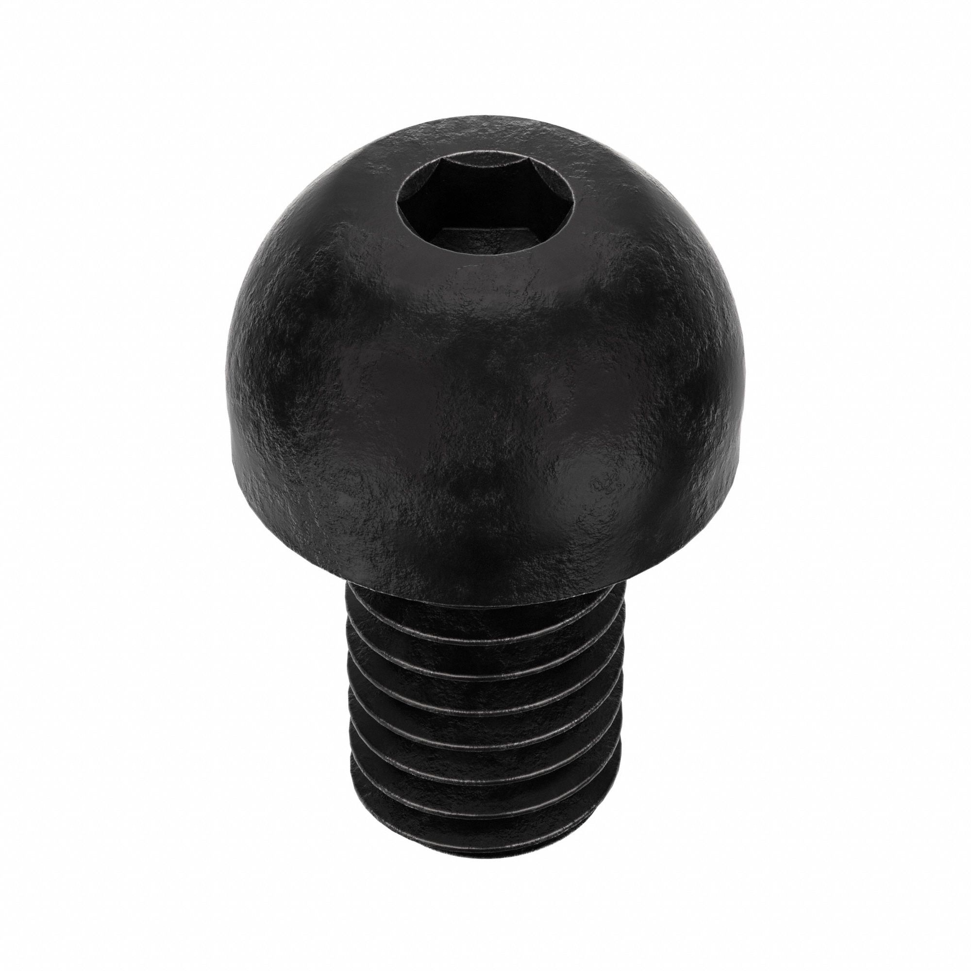 Socket Head Cap Screw: 3/8"-16 Thread Size, 5/8 in Lg, Button, Black Oxide, Alloy Steel, 50 PK