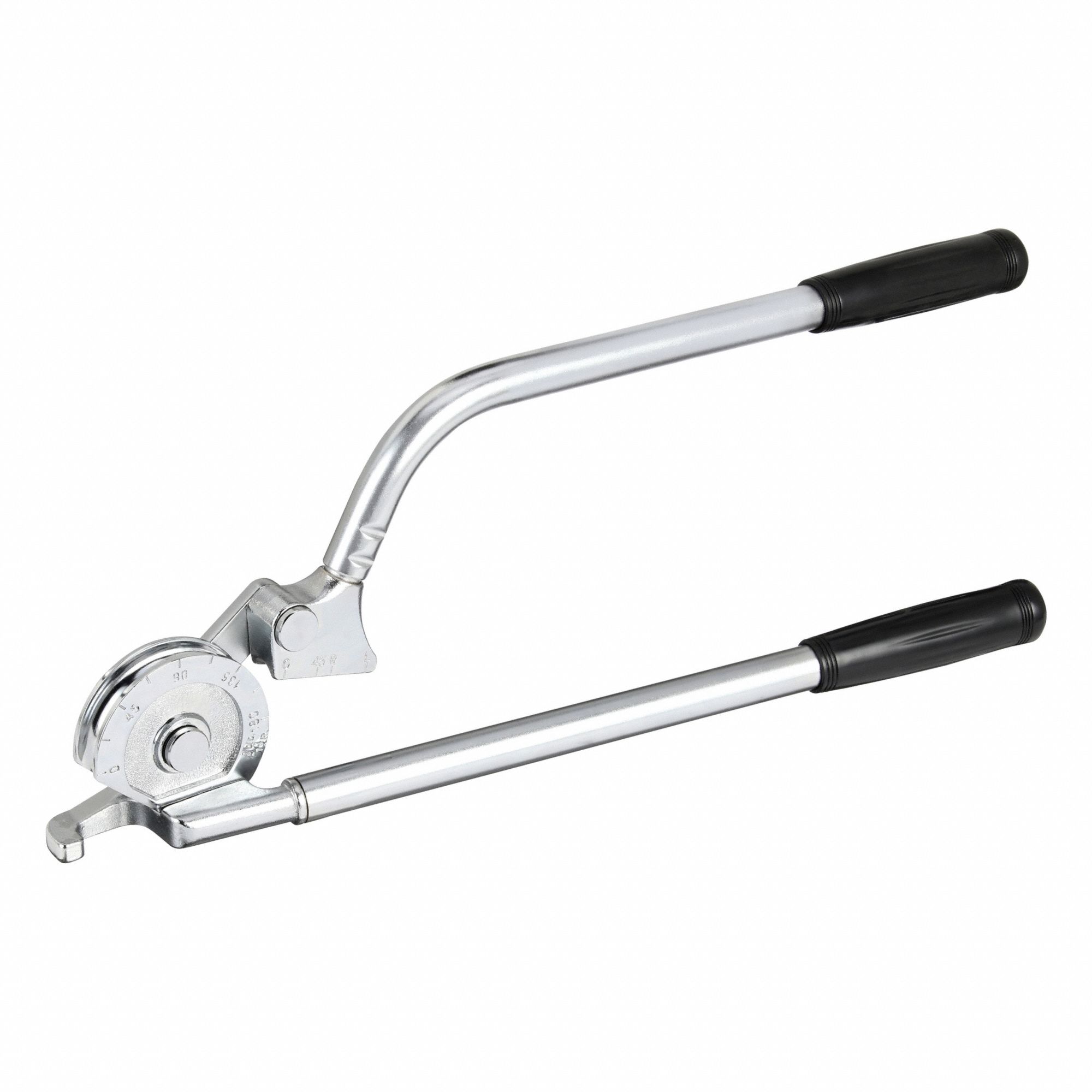 Tube Bender: Angle Markings From 0 to 180°, 1/2 in Tubing Outside Dia - Max, 1 1/2 in