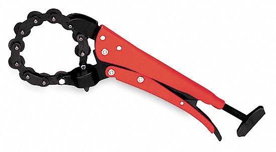 Ratcheting Cutting Action Chain Pipe Cutter, Cutting Capacity Up to 4-1/2 in