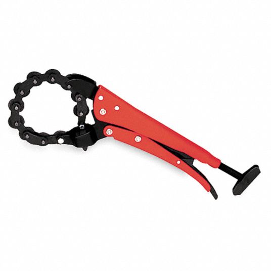 GRIP-ON, 13/16 in – 4 9/16 in OD Cutting Capacity, Ratcheting Chain Cutter, Pipe  Cutter - 5MK42