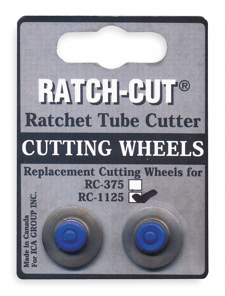 Replacement Tube Cutting Wheel: Cuts Aluminum/Brass/Copper/Plastic/PVC, 2 Blades Included