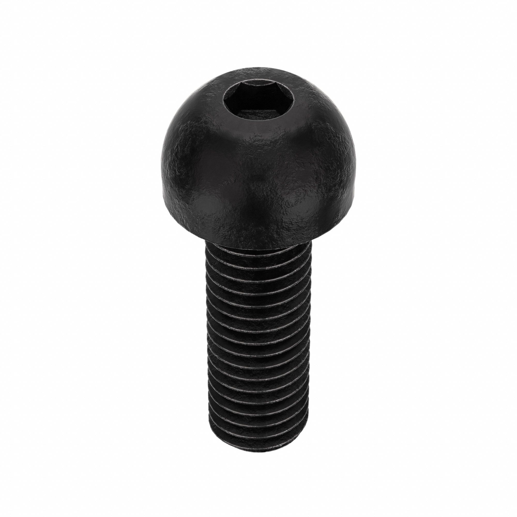 Socket Head Cap Screw: 1/2"-13 Thread Size, 1 1/2 in Lg, Button, Black Oxide, Alloy Steel, 25 PK