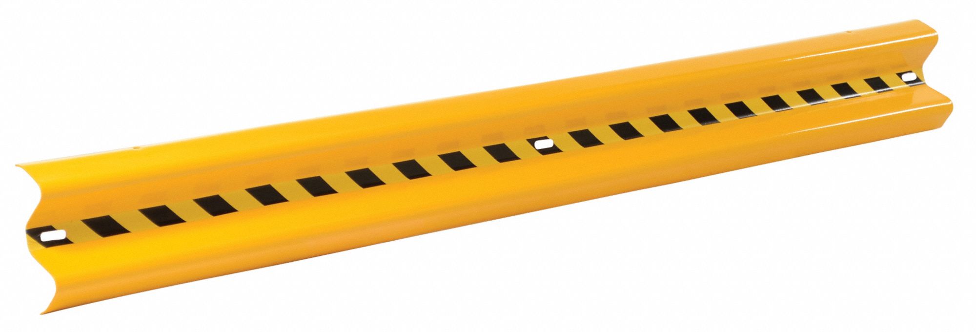 GRAINGER APPROVED Yellow, Steel, Guard Rail, Bolt On Guard Rail