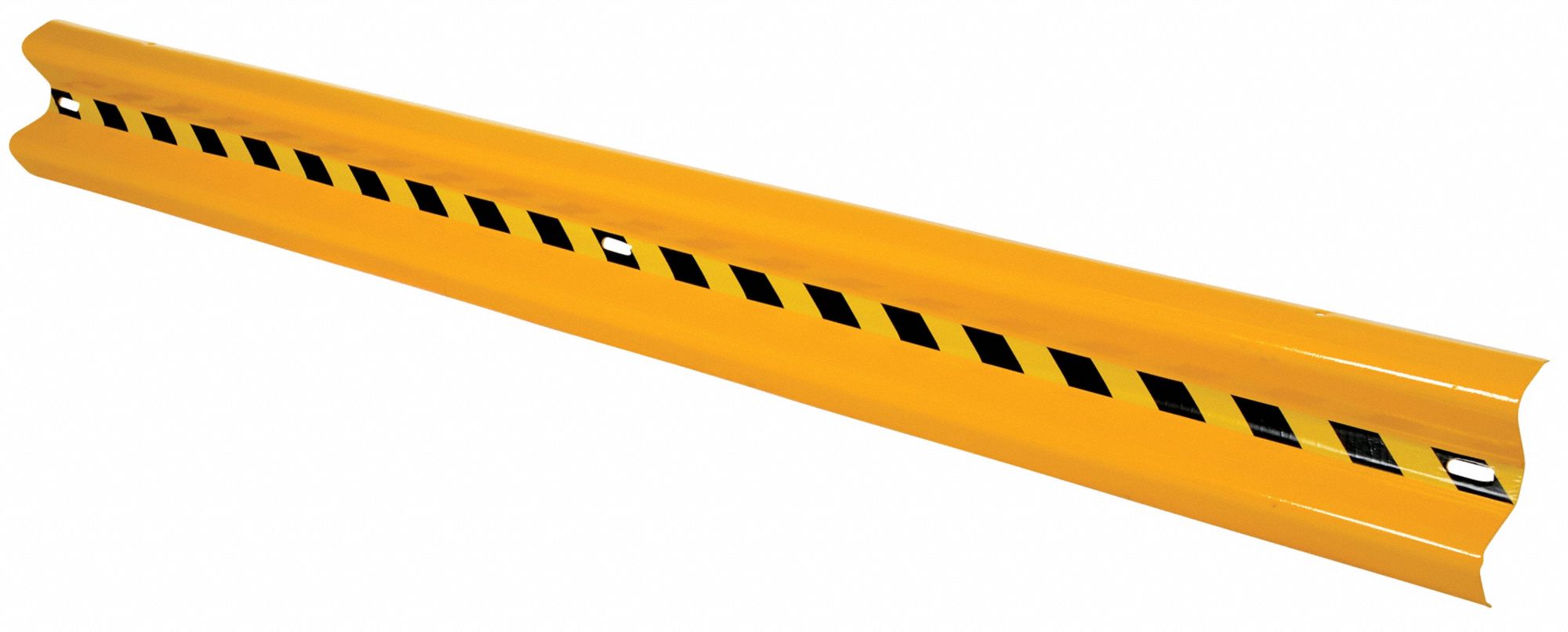 GRAINGER APPROVED Yellow, Steel, Guard Rail, Bolt On Guard Rail