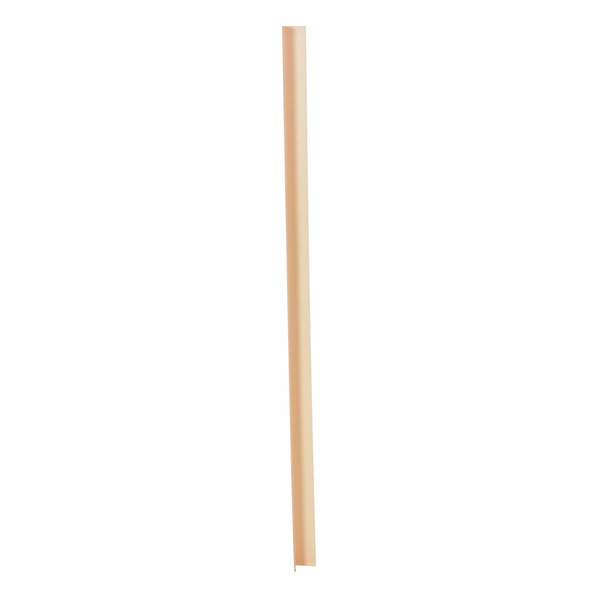 Corner Guard: PVC, Beige, For 90° Angle, 2 in Leg Wd, 4 ft Overall Ht, 0.06 in Thick