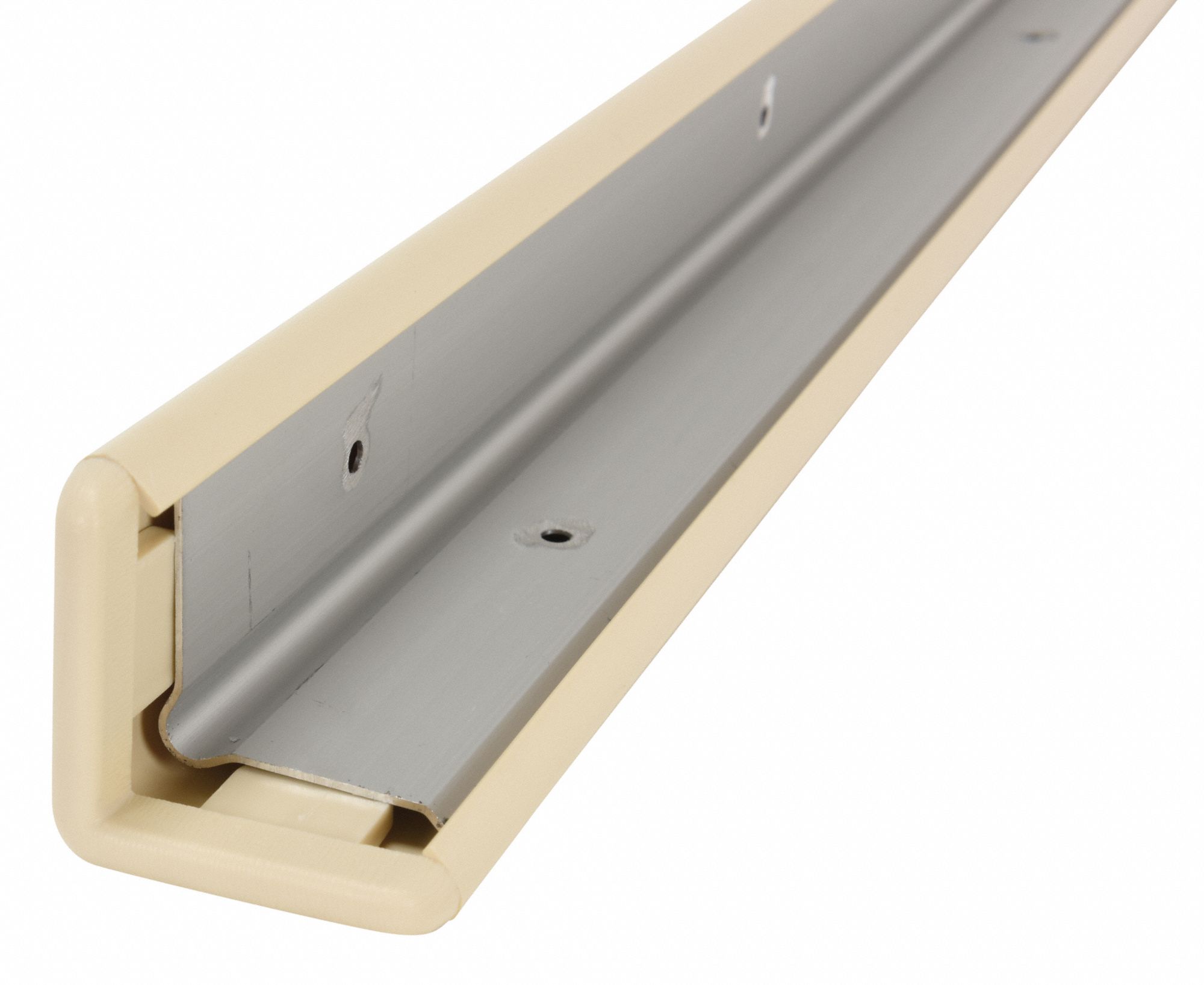 GRAINGER APPROVED Corner Guard, Molded Plastic With Aluminum Insert, 48