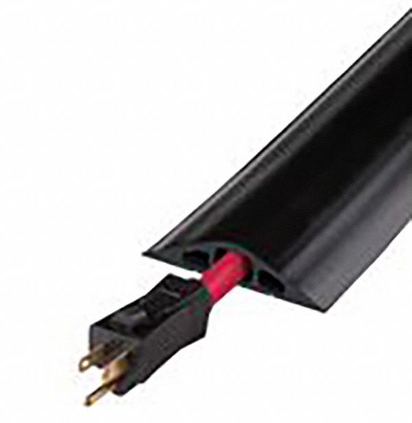 CABLE PROTECTOR, 3 CHANNELS, 5/16 IN MAX CABLE D, 3½ IN W, ¾ IN H, 10 FT L