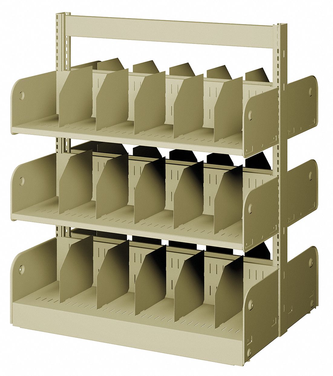 5MLT5 - Divider Shelf Double 6 Shelves 20 In
