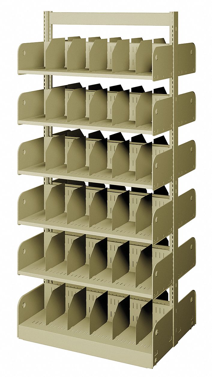 ESTEY, Double Face Starter, 12 Shelves, Divider Library Shelving