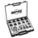 HOLLOW PUNCH SET, ¾ IN/1 IN/1½ IN/2 IN/2¼ IN/2½ IN OVERALL L, 27 PIECES, CASE, SAE