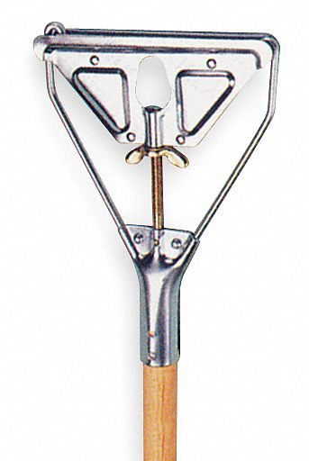 WET MOP HANDLE,60 IN L,NATURAL