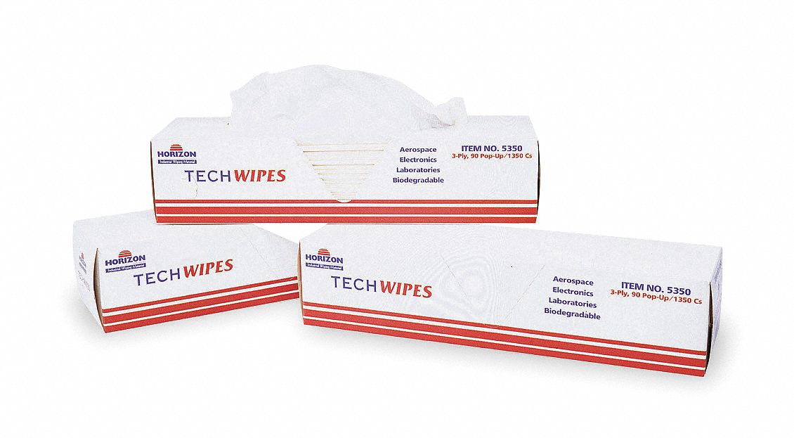Cleaning Wipes Dispenser Box White PK15