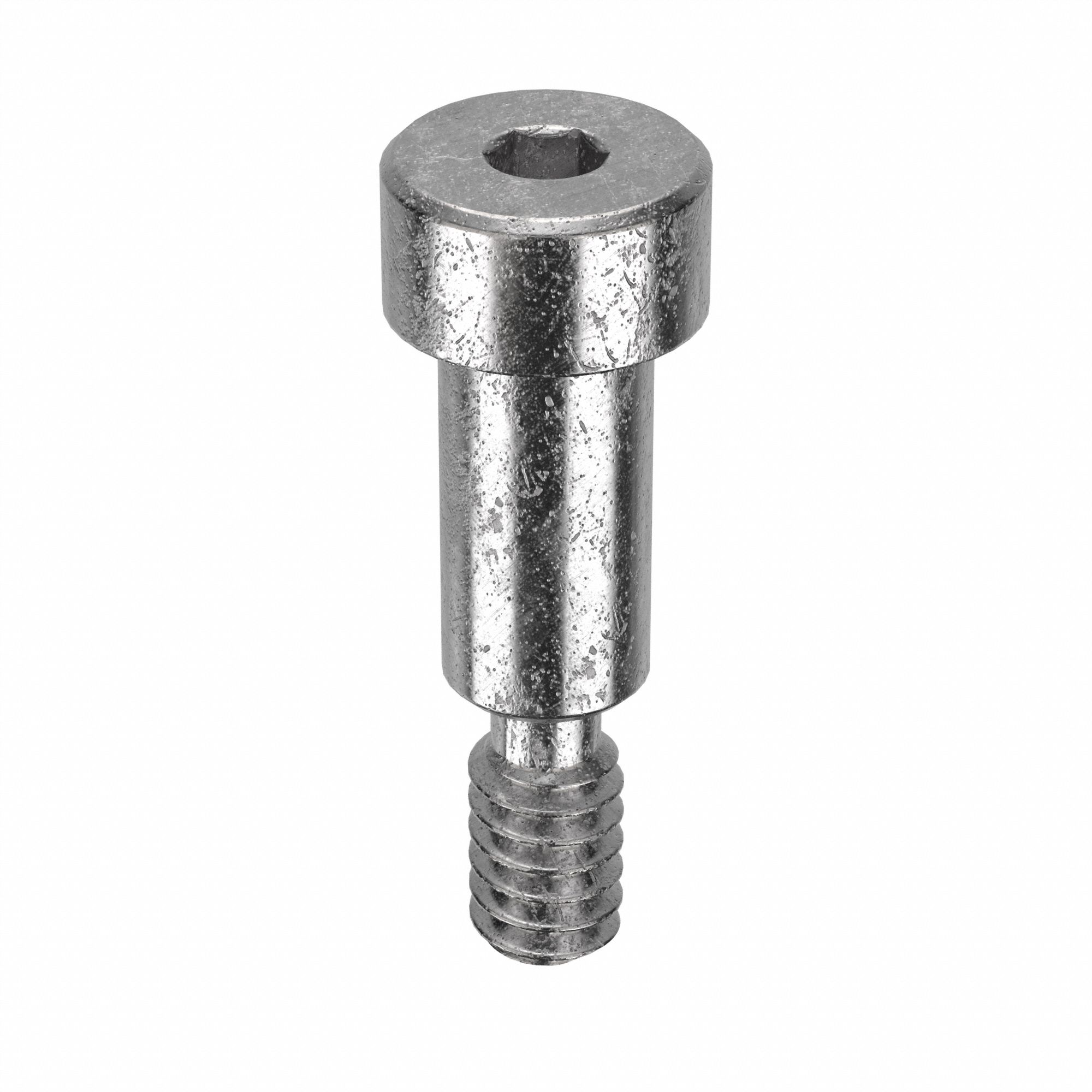 Shoulder Screw: Precision, 10-24 Thr Size, 3/8 in Thr Lg, 1/2 in Shoulder Lg, Std, Plain, 5 PK