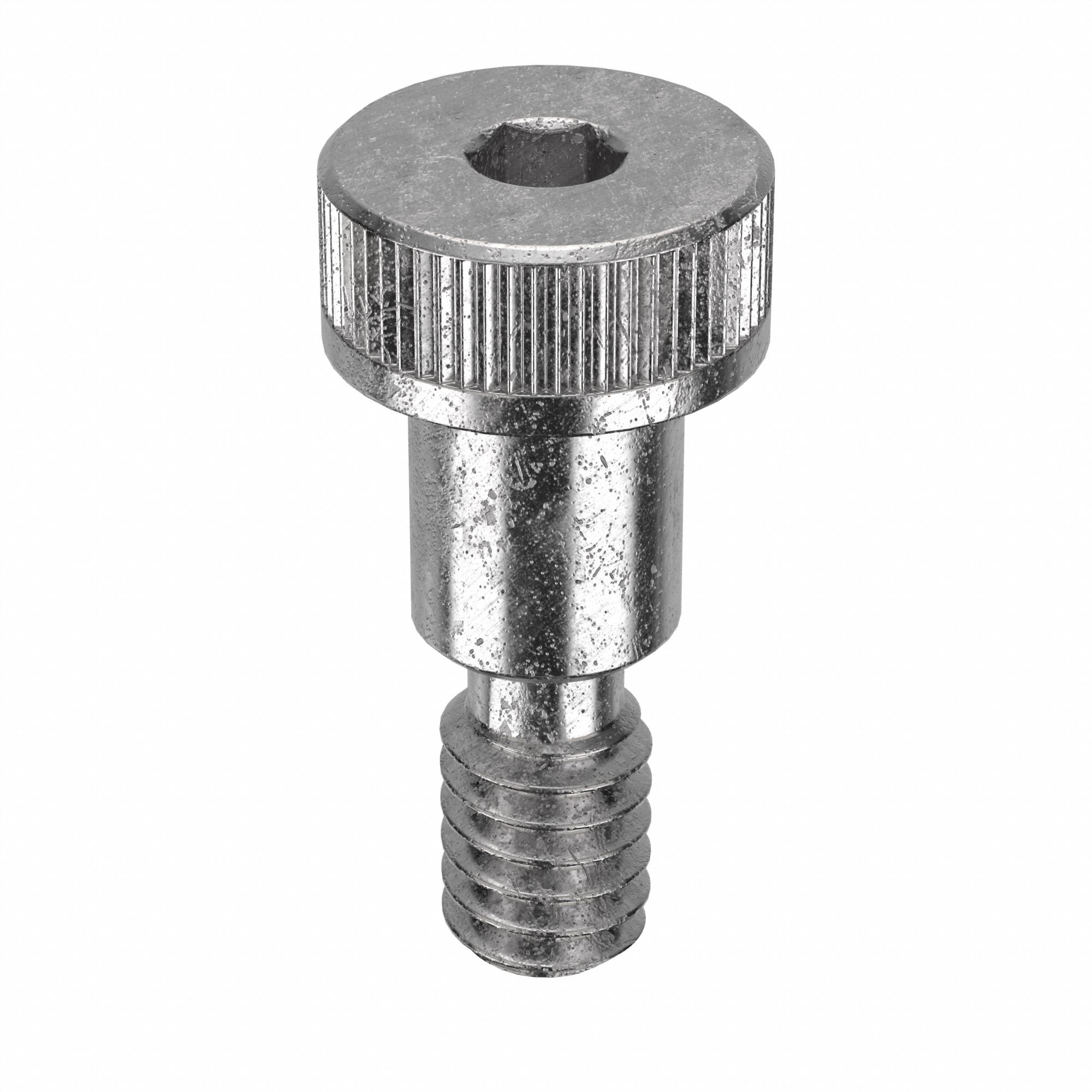 Shoulder Screw: Precision, 1/4-20 Thr Size, 7/16 in Thr Lg, 3/8 in Shoulder Lg, Std, Plain, 5 PK