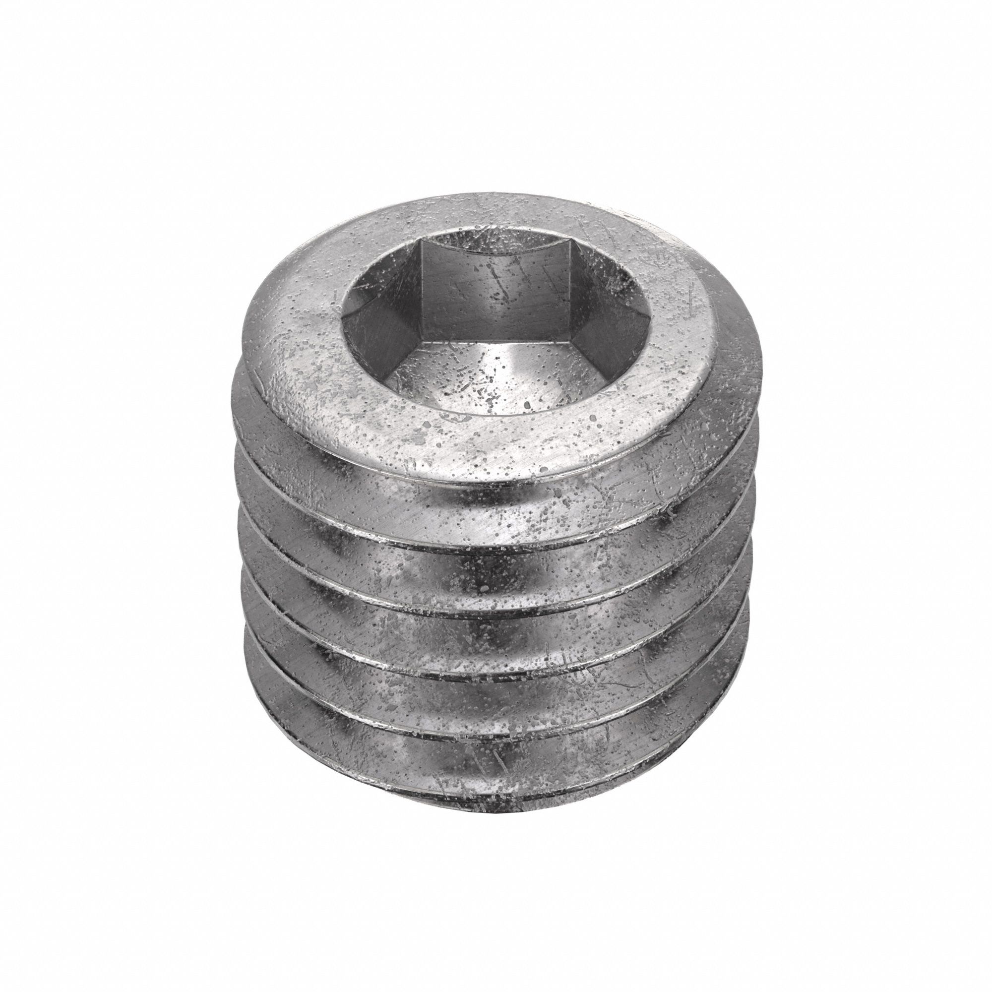 Socket Set Screw: 1/2"-13 Thread Size, 1/2 in Overall Lg, Cup pt, Stainless Steel, Plain, 50 PK